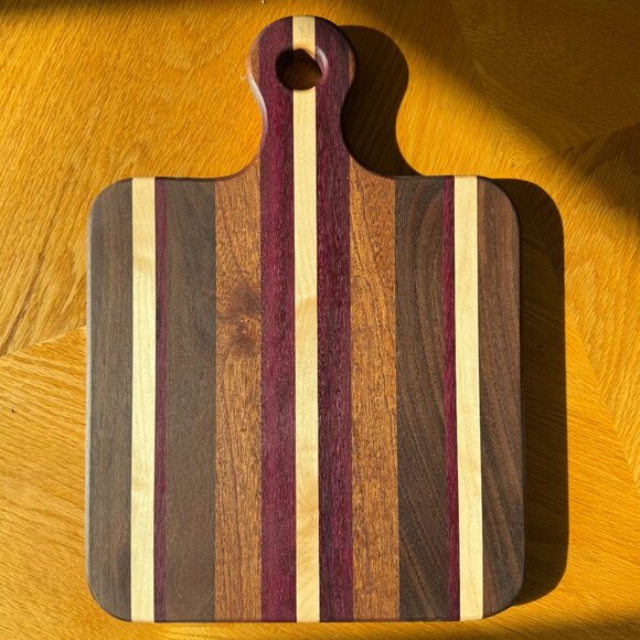 Cutting Board Maple / Walnut / Sepele / Purple Heart Hardwoods - Picture 2 of 6